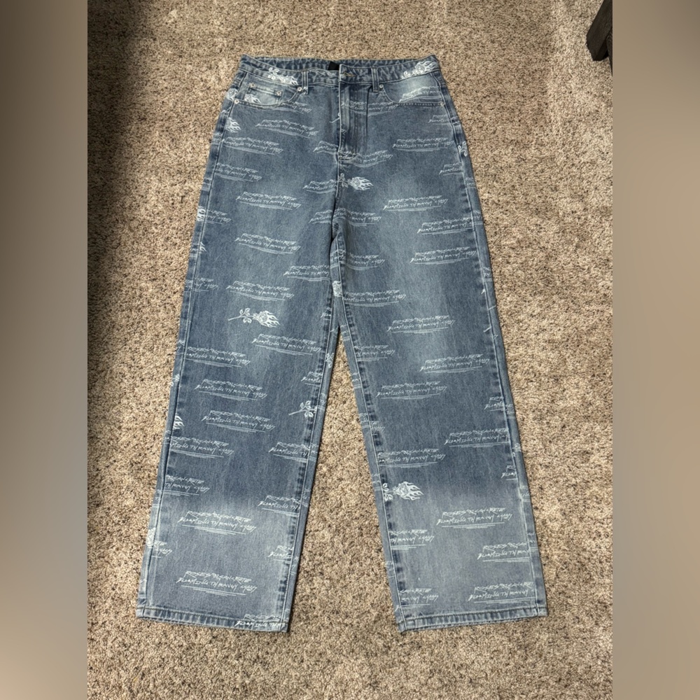 Civil Regime “Blooming through Chaos” jeans